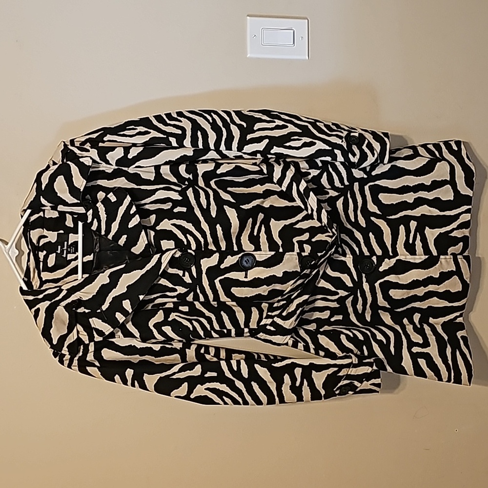 Dennis Basso Women's‎ Animal Print Jacket Size XS